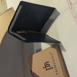 Blu Leather Bifold Wallet for Men by Primehide RFID